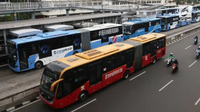 Humas PT Transjakarta ungkapkan bus Transjakarta yang dicuri oleh pengemudinya, Sentot Setiadi, merupakan bus milik PT Mayasari Bakti.