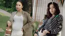 Nikita Willy kembali tampil sebagai bumil stylish sambil pamer baby bump  dengan jinjing Bucket Bag. Gaya yang sama juga ditampilkan Nikita Willy di kehamilan pertama. [@nikitawillyofficial94]