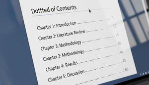 Cara Membuat Titik Titik pada Daftar Isi (Gemini)