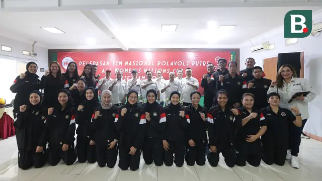 Foto: Suasana Hangat Pelepasan Timnas Voli Putri Indonesia untuk Berlaga di AVC Nations Cup 2025