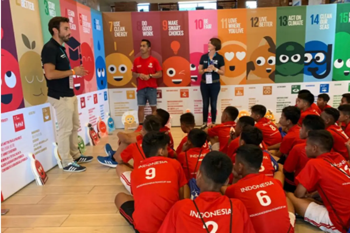 Kampanye 'One Planet One Health' di Danone Nations Cup (Istimewa)