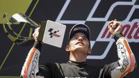 Pembalap Repsol Honda, Marc Marquez. (JOSEP LAGO / AFP)