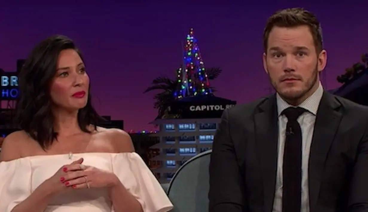 "Chris dan aku akan miliki nama celebriti yang aneh: Crolivia, Prunn, Chrisivia, Olipratt." (CinemaBlend)