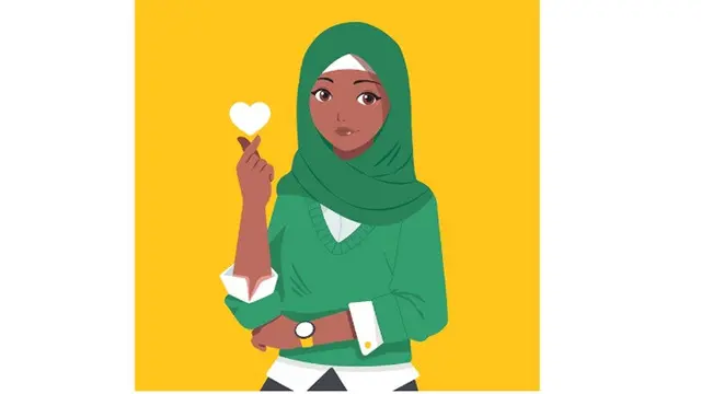 Ilustrasi Hijab 10 (sumber: Freepik)