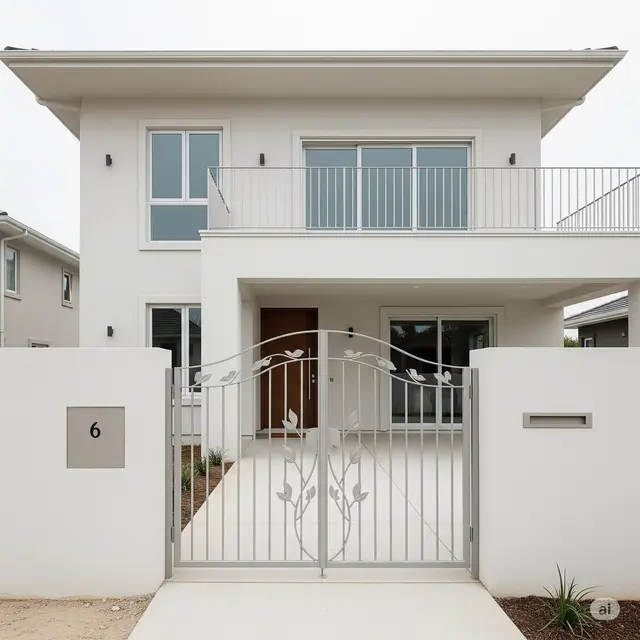 Desain Depan Rumah Sederhana Tapi Mewah. Foto: Gemini