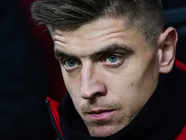 Baru saja bergabung Krzysztof Piatek langsung membuktikan diri dengan mencetak enam gol bagi AC Milan. (AFP/Miguel Medina)