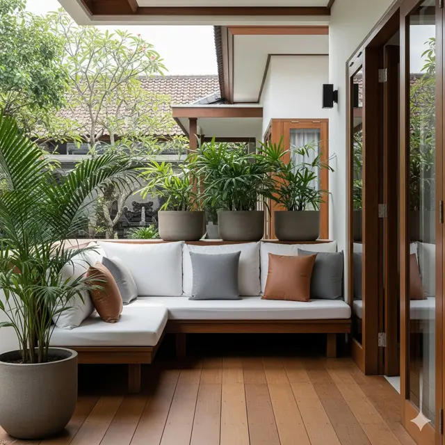 Teras Japandi: Perpaduan Minimalis dan Hangat
