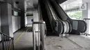 Eskalator yang siap digunakan di Stasiun Matraman, Jakarta Timur, Kamis (23/12/2021). Stasiun Matraman yang berada antara Stasiun Manggarai dan Jatinegara ini diharapkan dapat memecah kepadatan penumpang di kedua stasiun tersebut. (merdeka.com/Iqbal S. Nugroho)