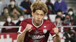 Vissel Kobe yang akan menantang tuan rumah Kawasaki Frontale yang kini menempati posisi ke-7, Sabtu (12/8/2023) masih akan mengandalkan Yuya Osako yang telah mencetak 16 gol untuk dapat mempertahankan posisi puncak klasemen J1 League 2023. (AFP/JIJI Press)