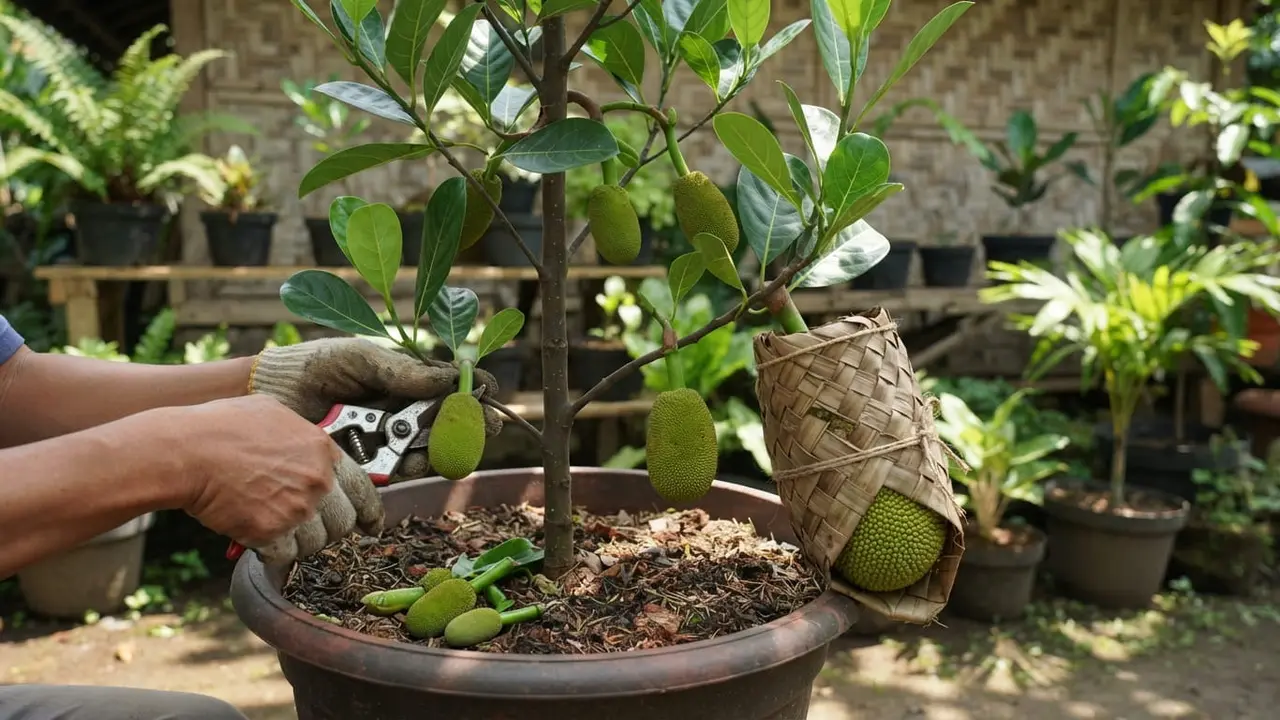 Cara Membuat Pohon Nangka Pendek Tapi Cepat Berbuah