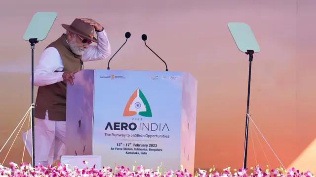 Atraksi Pesawat Tempur di Aero India 2023