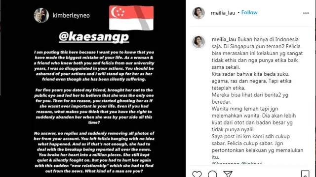 Sahabat ikut kesal kepada Kaesang Pangarep soal kandasnya hubungan dengan Felicia