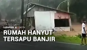 Rumah Hanyut Tersapu Banjir