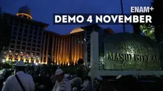 Demonstran dari berbagai daerah memadati masjid istiqlal.