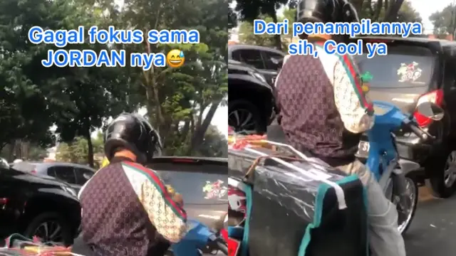 Potret Penampilan Kurir Super Fashionable, Bikin Warganet Melongo