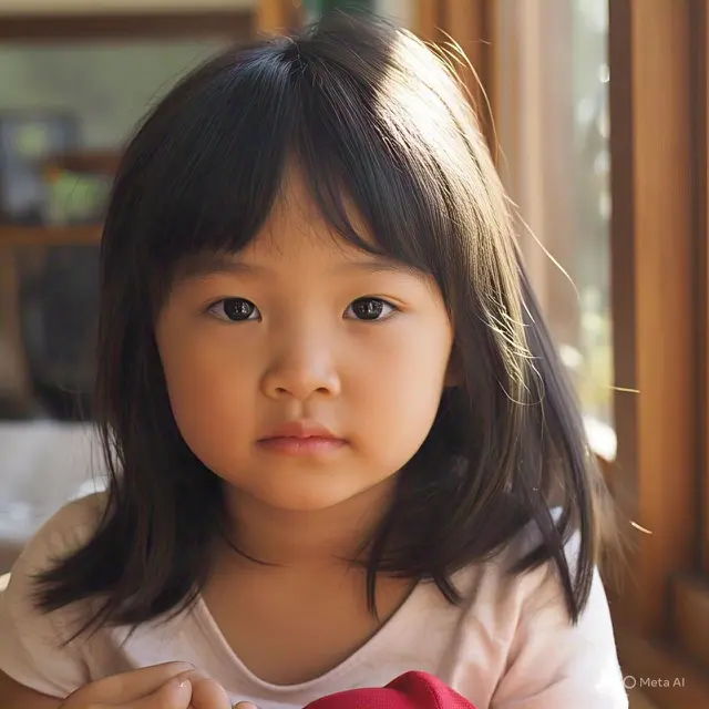 Model Rambut Anak Berponi , Wispy Fringes (Poni Tipis)