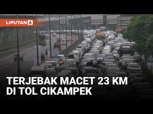 VIDEO: Terjebak Macet Panjang, Lebaran di Jalan Tol Cikampek