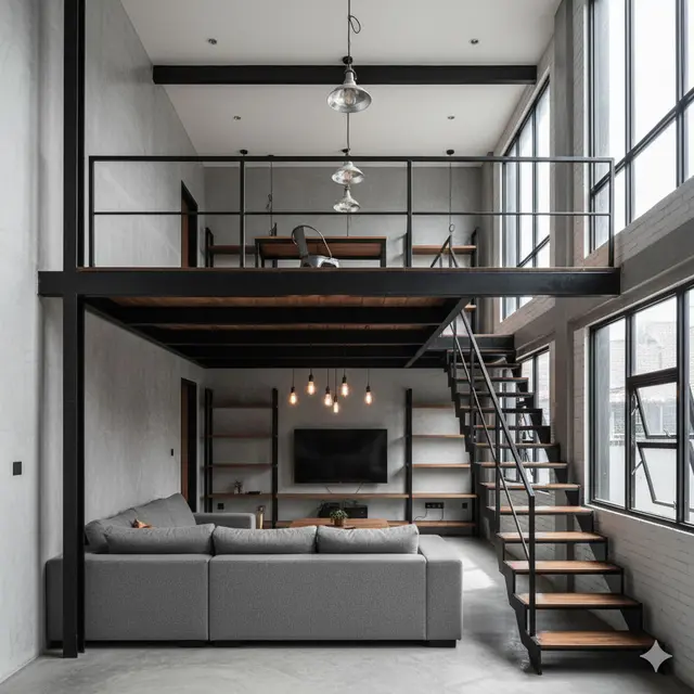 Model Rumah Mezzanine Type 36 Modern