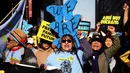 Trump juga berjanji akan mendeportasi jutaan orang yang tak punya dokumen resmi dari Amerika Serikat. (Leonardo Munoz/AFP)