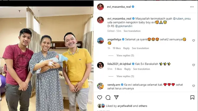 Perjalanan kehamilan Evi Masamba (Foto Instagram  evi_masamba_real)