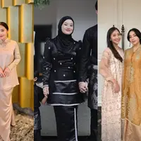 Sederet artis Tanah Air kenakan baju shimmer yang jadi tren Lebaran 2024. Ada Prilly Latuconsina hingga Nikita Willy yang terlihat glamor dengan baju shimmer di hari Lebaran. Seperti apa potretnya? [@prillylatuconsina96 @dindahw @nikitawillyofficial94]