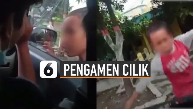 VIDEO: Viral Pengamen Cilik Ketuk Kaca Hingga Tendang Mobil
