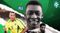 GOAT of Brazil: Pele, Ronaldo Nazario, Garrincha (Bola.com/Adreanus Titus)