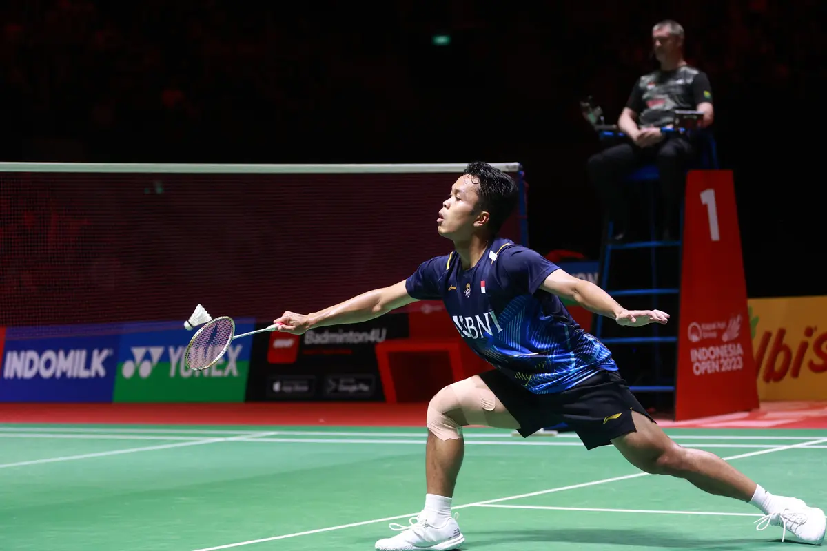 Foto: Ditonton Presiden Jokowi, Anthony Sinisuka Ginting Lolos ke Final Indonesia Open 2023