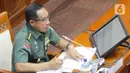 Saat ditanya awak media, calon panglima TNI tersebut mengaku siap 100 persen untuk menjalani fit and proper test di Komisi I DPR RI. (Liputan6.com/Herman Zakharia)