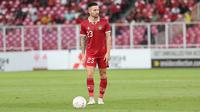 Pemain Timnas Indonesia, Marc Klok saat menghadapi Vietnam dalam laga leg pertama babak semifinal Piala AFF 2022 di Stadion Utama Gelora Bung Karno (SUGBK), Jumat (6/1/2023) sore WIB. (Bola.com/Abdul Aziz)