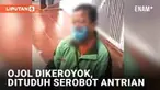 Seorang pria driver ojek online dikeroyok di SPBU Majapahit Semarang. Insiden berawal dari tiga pelaku dan korban yang antri mengisi BBM. Korban menyerobot antrian karena seorang pelaku yang mengambil uang di ATM tak kunjung kembali untuk mengisi BBM...