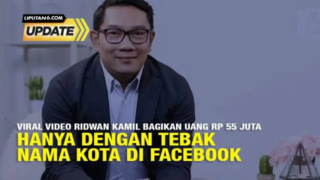 Beredar di media sosial postingan Ridwan Kamil dan Jusuf Hamka membagikan uang Rp 55 juta hanya dengan menebak nama kota di Facebook. Postingan Ridwan Kamil dan Jusuf Hamka membagikan uang Rp 55 juta hanya dengan menebak nama kota di Facebook ternyat...