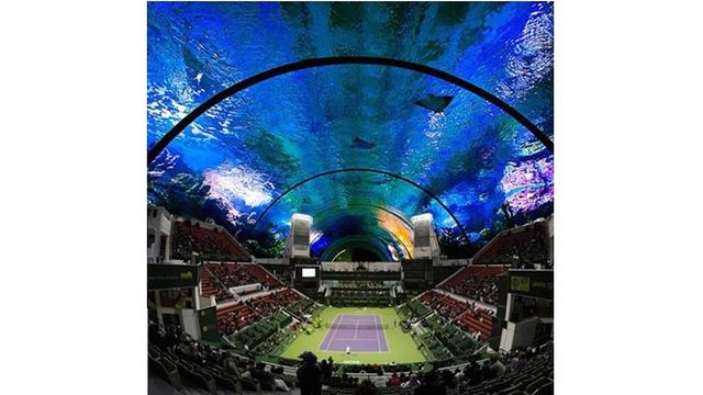 Lapangan Tenis Bawah Laut Pertama di Dunia
