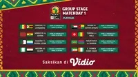 Jadwal dan Siaran Langsung Piala Afrika 2021 Pekan Perdana di Vidio. (Sumber : dok. vidio.com)
