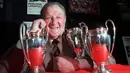 Bob Paisley yang pernah melatih Liverpool menempati posisi kedua dengan rasio kemenangan di Liga Champions dengan meraih 27 kemenangan dari 41 pertandingan atau 65,9 persen. (Liverpoolecho.co.uk)