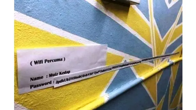 6 Tulisan Free Wifi Ini Nyeleneh Banget, Bikin Tepuk Jidat