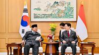 Presiden Prabowo Subianto melakukan pertemuan bilateral dengan Presiden Republik Korea Lee Jae-myung. (Biro Pers Sekretariat Presiden)