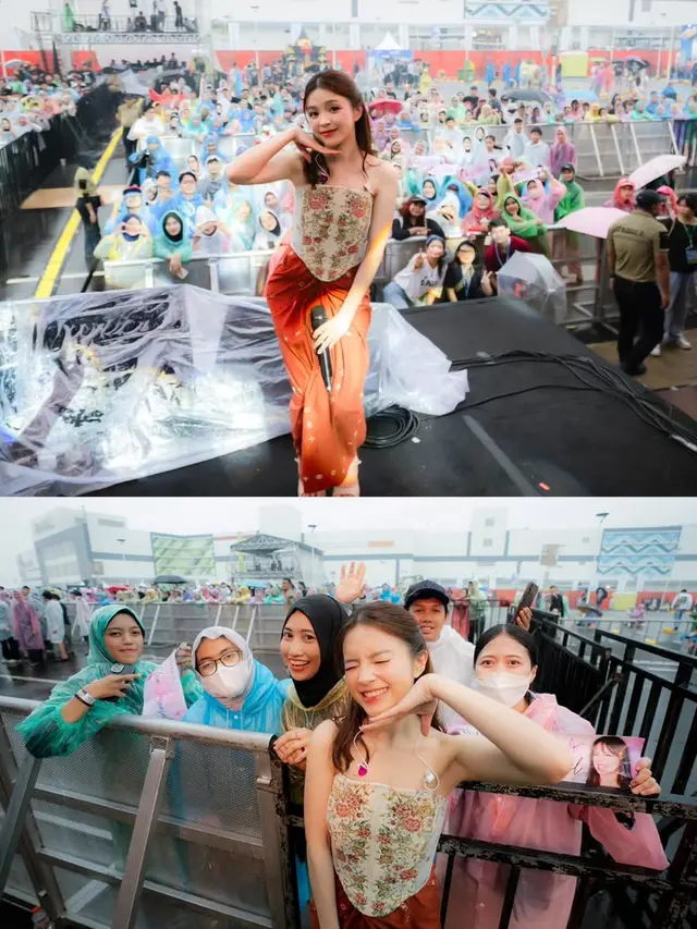 Potret Cantik Elsa Japasal dengan Korset Bunga dan Kain Saat Manggung, Tampilkan Culture ala Gen Z