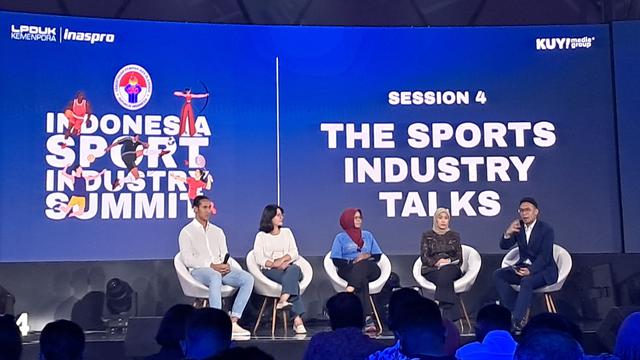 Wakil Ketua PSSI, Ratu Tisha Destria, menjadi satu di antara pembicara dalam Indonesia Sport Industry Summit 2024.
