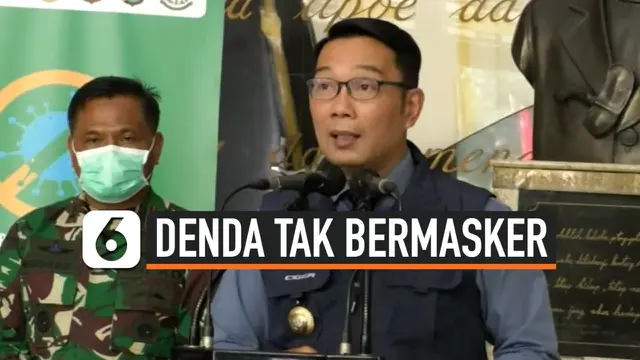 VIDEO: Ridwan Kamil akan Denda Warga Jabar yang Tak Pakai Masker