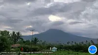 Gunung Lewotobi di Flores Timur kembali erupsi pada Kamis pagi (11/1/2024), pukul 06.25 Wita. (Liputan6.com/ Magma ESDM)
