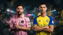 Ilustrasi Lionel Messi, Cristiano Ronaldo. (Bola.com/AI)