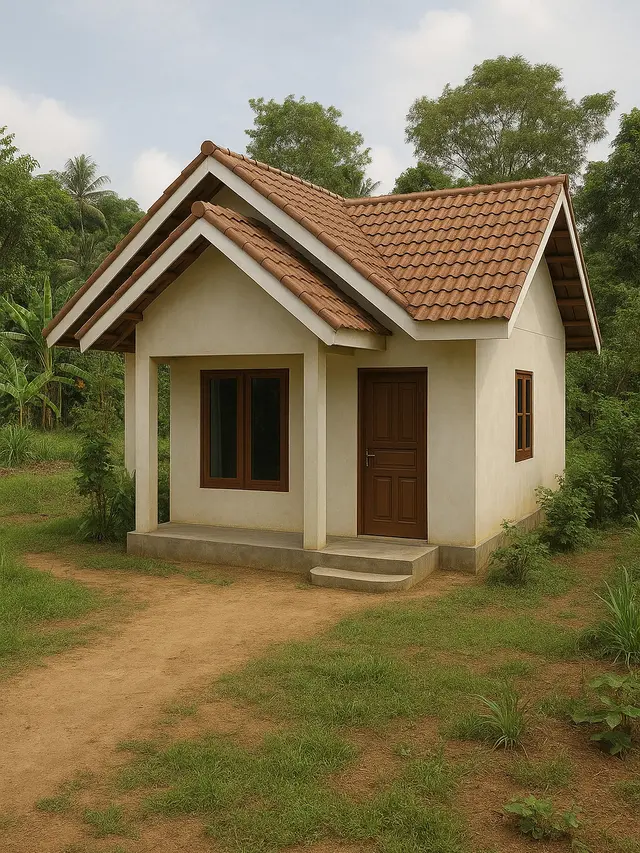 Rumah Sederhana di Kampung Ukuran 5x7 (Foto: ChatGPT)