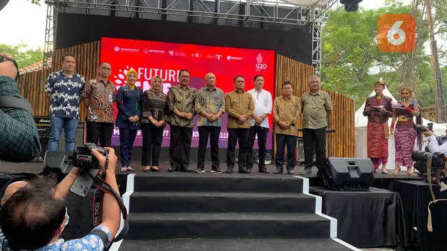 Acara SMEs Future Village, di Bali Collection, Nusa Dua. Acara ini sendiri digagas oleh Kemenkop-UKM mulai 10-19 November 2022, sebagai salah satu side event menjelang KTT G20. (Liputan6/Benedikta Miranti)