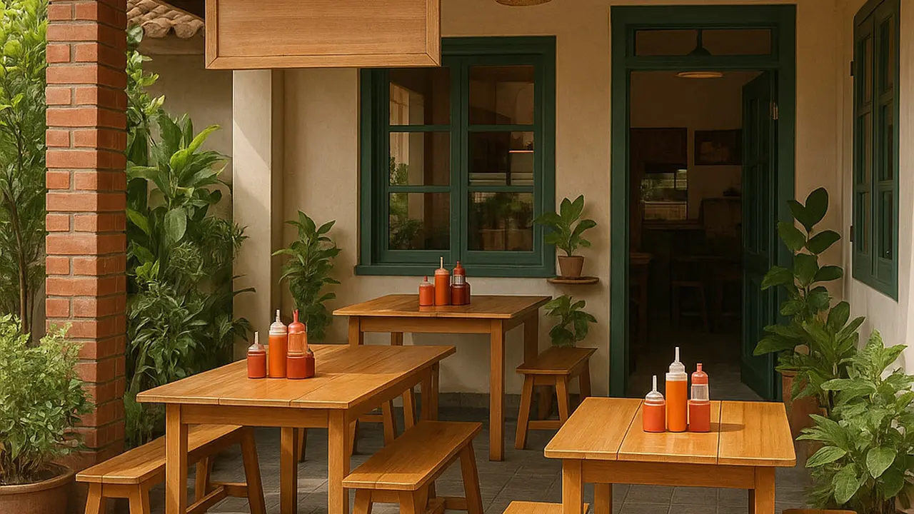 Desain Warung Makan di Teras Rumah