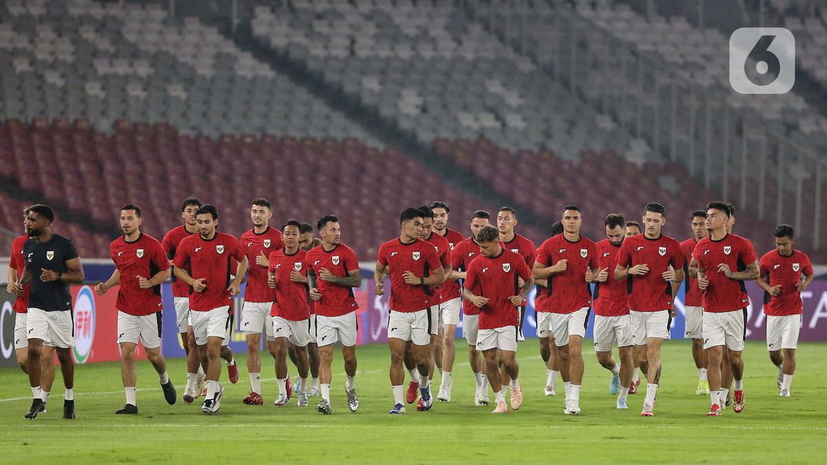 Optimistis Raih Poin Penuh, Intip Latihan Akhir Timnas Indonesia Jelang Hadapi China di SUGBK