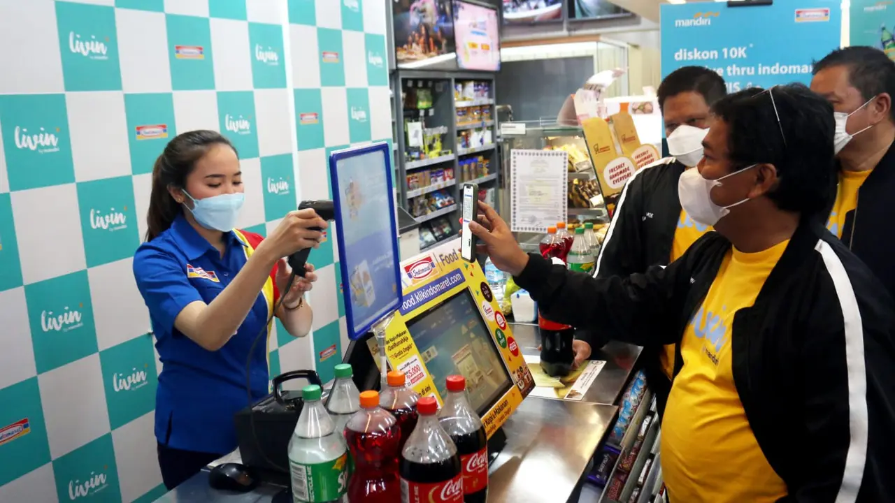 Bank Mandiri menggandeng Indomaret untuk pengembangan akses pembayaran atau transaksi nontunai