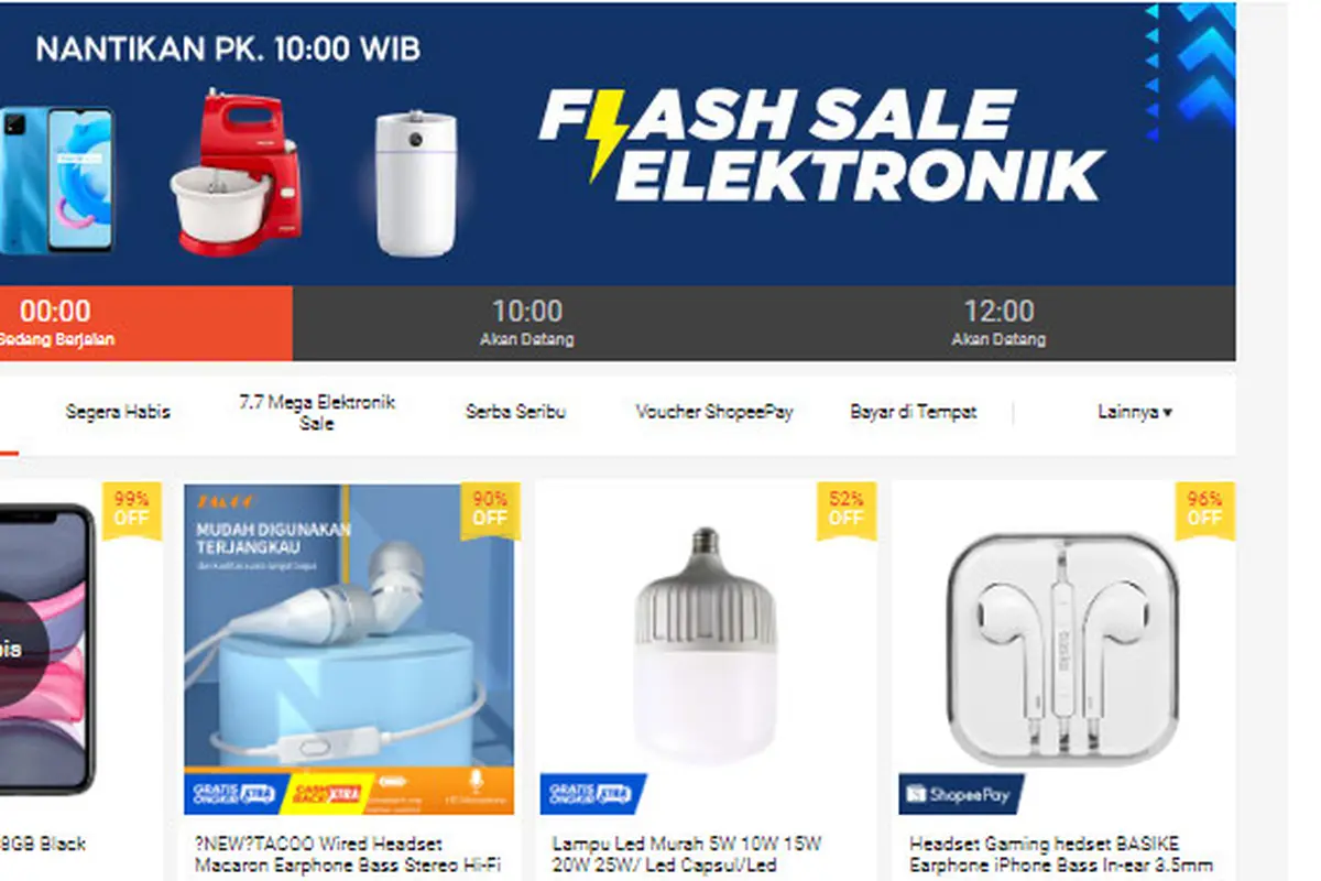 Cara Dapat iPhone di Shopee Flash Sale