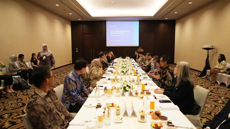 Menteri Koordinator Bidang Perekonomian Airlangga Hartarto dalam acara Foreign Policy Community Indonesia (FPCI) CEO Forum 2024, Selasa (6/8/2024). (Dok Kemenko Perekonomian)