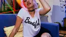 Aura menawan dari Susan Sameh sangat terpancarkan saat mengenakan wig seperti ini. Tatapan tajamnya juga berhasil bikin penggemarnya semakin menyukainya. Foto yang kece ini pun banjir like dan komentar dari netizen. (Liputan6.com/IG/@susansameeh)